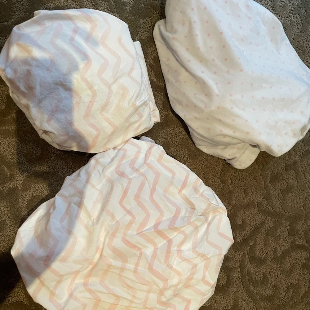Pottery barn crib sheets-3